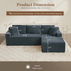 96" Sectional Couches for Living Room Cloud Couch Sofa - Image 2