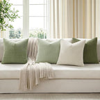 MIULEE Modern Farmhouse Decorative Spring Pillow Covers 20x20 Inch Set of 4 - Image 4