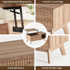 Wood Lift Top Coffee Table - Image 3