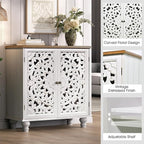 JOINICE White Accent Cabinet - Image 4