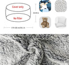 YudouTech（No Filler Bean Bag Chair Cover Without Filler, Big Round Soft Fluffy - Image 2