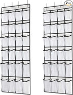 SAVERHO Hanging Shoe Organizer, Over The Door Shoe Organizer by SAVERHO