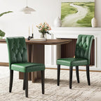 Welzona Upholstered Dining Chairs Set of 4, Button Tufted Parsons Dining Chair - Image 3