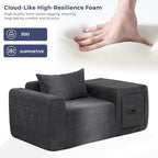MAXYOYO Folding Sofa Couch, Convertible Floor Sofa - Image 5