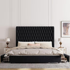 Queen Size Bed Frame 54" Tall Headboard - Image 7