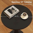 LAATOOREE Round Side Table, Accent Drink Coffee Table, Spacious Top, Thick - Image 7