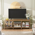 Amazer Bamboo TV Stand for 60 65 Inch TV, Entertainment Center - Image 7