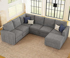 Belffin Modular Sectional Sleeper Sofa - Image 4