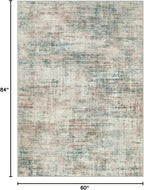5x7 Area Rugs Washable Rug: Modern Abstract Living Room Rug Soft Anti-Skid Thin - Image 2