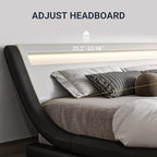 Allewie Queen Size LED Platform Bed Frame - Image 4
