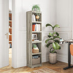 LINSY HOME 5-Shelf Bookcase, Narrow Bookshelves Floor Standing Storage Shelves - Image 2
