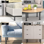 Wlrrcwdttc 4 Pcs Metal Adjustable Furniture Legs 3.15-4.72 inch, Adjustable - Image 5