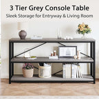 LVB Extra Long 3-Tier Sofa Table, Industrial Console Table - Image 5