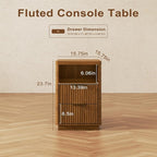 4-Piece Fluted Living Room Set Includes 31.5" Fluted Lift Top Coffee Table - Image 5
