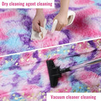 PAGISOFE Rainbow Purple Rugs for Girls Bedoom 5x7 Ft, Fluffy Cute Colorful - Image 6