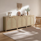 SICOTAS 68" W Rattan Sideboard Buffet Cabinet - Image 7