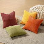 MIULEE Yellow Orange Rust Throw Pillow Covers 20x20 Inch 4 Packs Boho Farmhouse - Image 7