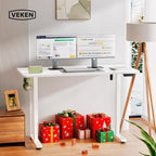 Veken 55 Inch Large Electric Standing Desk, Sit to Stand Up, Heights Adjustable - Image 2