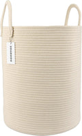 XUANGUO Cotton Rope Laundry Basket Hamper by XUANGUO