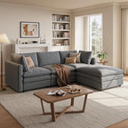 97" Cloud Couches for Living Room, 29.1" Deep Seat Modular Sectional Sofa by TROMIRY