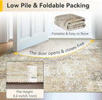 RELEANY Washable Area Rugs 6ft Non-Slip Modern Abstract Soft - Image 6