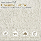 Oversized Sectional Sofa for Living Room, Modern Luxury Plush Chenille 4-Seater - Image 4