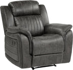 Lexicon Recliner Living Room Set, Home Theater Seating, Manual Polished - Image 4