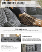 110” Modular Sectional Sofa, Cloud Sectional Couch - Image 6