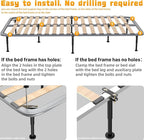 Wlrrcwdttc 2 Pcs Adjustable Height Bed Support Legs 7.08-12.6 inch, Bed Frame - Image 5