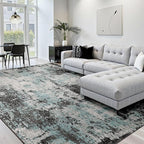 RELEANY Washable Area Rugs 5'x8' Non-Slip Modern Abstract Soft - Image 2