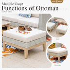 Sophia & William Patio Furniture Set, 5-Piece Wicker Patio Conversation Set - Image 3