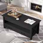 Seventable Coffee Table, 47.2" Lift Top Coffee Table - Image 2