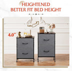 WLIVE Night Stand Set 2, Dresser and Nightstand Sets, Nightstands - Image 4