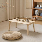 JIKUGO Bamboo Folding Coffee Table No Assembly Required Japanese Floor Table by JIKUGO