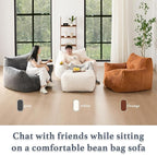 Gericco Oversized Bean Bag Chaise Lounge Chair Indoor - Image 6