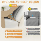 HDCAXKJ Reclining Sectional Couch Covers L Shape Recliner Sofa Middle Console - Image 3