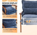 VINGLI Mid-Century Modern Cloud Accent Armchairs set of 2 - Image 7