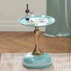2-Pack Light Green Sleek Hourglass Side Table - Image 5