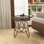 FINECASA Rattan Side Table by FINECASA