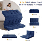 MAXYOYO 6" Folding Sofa Bed for Floor, Tufted Tri-Fold Floor Mattress - Image 6