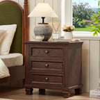 SAVOR LIFE Farmhouse Nightstand Set of 2, Rustic Couch End Table - Image 6