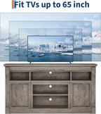 IDEALHOUSE Farmhouse TV Stand for TVs Up to 65", Entertainment Center - Image 7