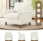 Mid Century Modern Accent Chair, Chenille Comfy Living Room Arm Chairs - Image 9