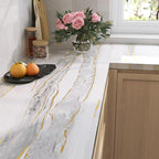 LaCheery 157"x24" Marble Countertop Peel and Stick Wallpaper - Image 2