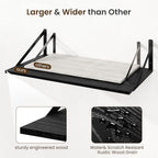 Fun Memories Floating Shelves for Wall, 12 Inch Deep Floating Shelves Set of 2 - Image 6