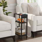 TUTOTAK Narrow Side Table with Charging Station, Small End Table with USB Ports - Image 4