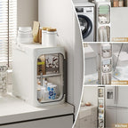 3-Tier Tall Narrow Storage Cabinet, Slim Bathroom Storage Cabinet - Image 3