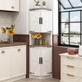 Vabches 64.8" Tall Farmhouse Corner Cabinet by Vabches