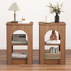 weselon End Table with 3-Tier Storage, Mid-Century Modern Side Table with - Image 8