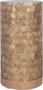 East at Main Capiz Shell Martini Table – Tea Brown Accent Table, Small - Image 3